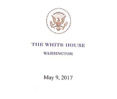 donald trump sacks fbi director james comey read full letter trump letter to comey