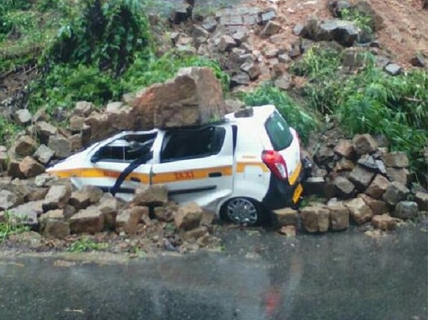 Mizoram floods. Photo: Doordarshan Twitter handle Mizoram floods. Photo: Doordarshan Twitter handle