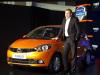Tata Motors CEO Guenter Butschek at the unveiling of hatchback Tiago. Photo: Tata Motors' Twitter handle