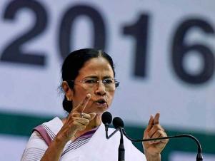 Trinamool Congress chief Mamata Banerjee addresses All India Trinamool Congress at Netaji Indoor Stadium in Kolkata on Friday, Feb 12, 2016 PTI