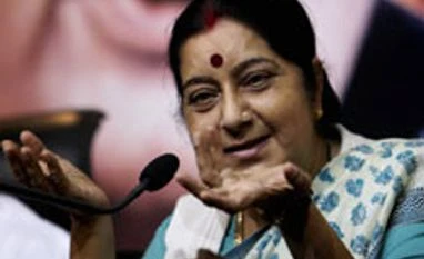 With Gujarat hosting PBD, its glory has doubled: Sushma Swaraj
