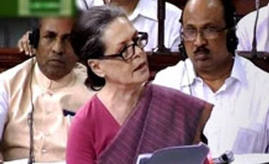 Sonia back in Lok Sabha