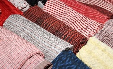 Mixed bag for Aditya Birla Retail Cotton and tusser products by women weave at the exhibition