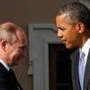 Vladimir Putin with Barack Obama