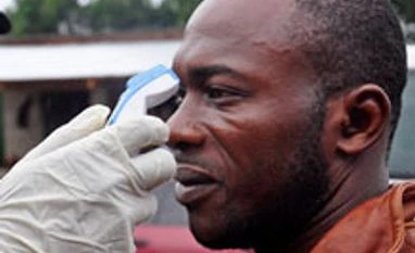 Sierra Leone to be declared ebola-free A man's temperature is measured before he is allowed into a business center, as fear of the deadly Ebola virus spreads through the city of Monrovia, Liberia, on August 9, 2014