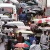 Traffic snarls on Mumbai roads during the monsoon