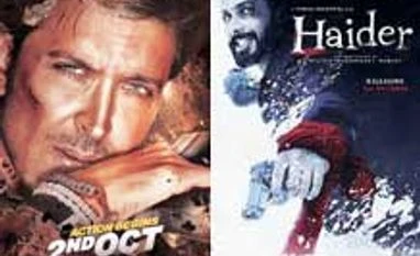 <i>Haider</i> rides on word of mouth, <i>Bang Bang</i> on mass appeal