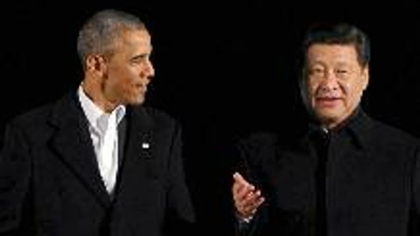 Barack Obama with Xi Jinping Barack Obama with Xi Jinping