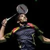 K Srikanth in action against Lin Dan in the China Open final