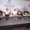 (L to R): TV Narendran, MD, Tata Steel; Ashok Panda, minister for tourism & culture; Debi Mishra, minister for industries; Ansuman Das, CMD, Nalco; AN Sahay, CMD, MCL; and Jagadananda, founder & mentor, Centre for Youth and Social Development, at the