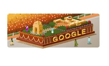 Google marks India's Republic Day with tableau doodle