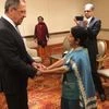 Sergey Lavrov with Sushma Swaraj
