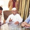 Delhi Chief Minister Arvind Kejriwal (left) and his deputy, Manish Sisodia (right), with social activist Anna Hazare (centre) at the Maharashtra Sadan in New Delhi on Monday