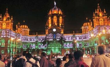 Once upon a time in Mumbai The garishly illuminated Chhatrapati Shivaji Terminus