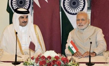 Modi, Qatar's Emir hold talks to boost ties Prime Minister Narendra Modi and Emir of the State of Qatar, Sheikh Tamim Bin Hamad Al-Thani