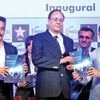 From left: Veteran actor Kamal Haasan, Ministry of Information and Broadcasting Additional Secretary J S Mathur  and Bollywood actor Aamir Khan release the Ficci-KPMG report at the inaugural session of FICCI Frames 2015