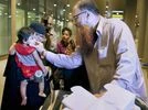 A relative receives one of the Indian nationals evacuated from Yemen, upon their arrival at the International Airport in Mumbai early Monday morning, April 6 2015 Picture by PTI A relative receives one of the Indian nationals evacuated from Yemen, upon their arrival at the International Airport in Mumbai early Monday morning, April 6 2015 Picture by PTI