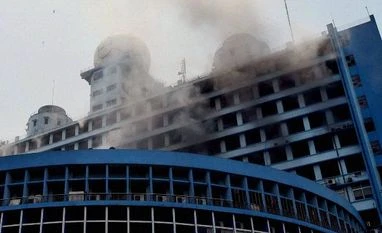 Fire at New Secretariat building in Kolkata