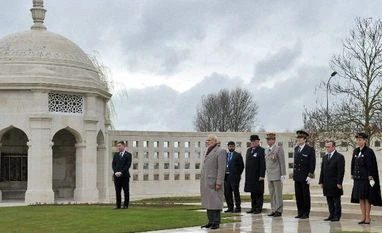 PM pays homage at war memorial for Indians in France