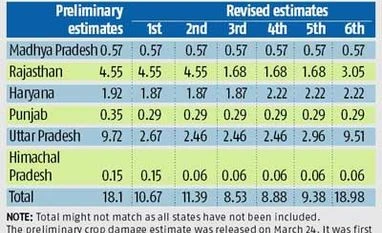 Crop damage estimates in UP revised to 9.51 mn ha