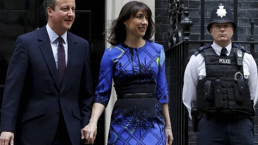 Britain's Prime Minister David Cameron and his wife Samantha. File photo Britain's Prime Minister David Cameron and his wife Samantha. File photo