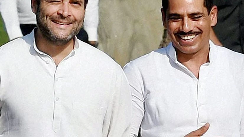 Rahul Gandhi with Robert Vadra. File photo Rahul Gandhi with Robert Vadra. File photo