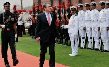 US Defence Secretary receives Guard of Honour at South Block