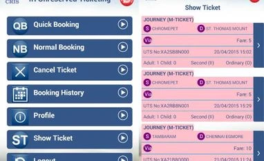 Mobile ticketing app for Mumbai suburban commuters
