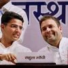 Congress Vice President Rahul Gandhi with Rajasthan Congress Chief Sachin Pilot