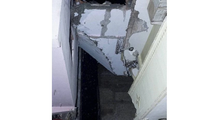 A four-storey building collapsed in the Vishnu Garden area of West Delhi A four-storey building collapsed in the Vishnu Garden area of West Delhi