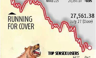 Markets down on P-Note scare, China woes