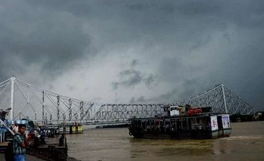 Rain water recedes from flooded areas of Kolkata