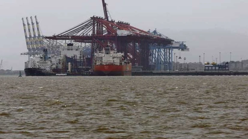 A general view of the Jawaharlal Nehru Port Trust (JNPT) in Mumbai A general view of the Jawaharlal Nehru Port Trust (JNPT) in Mumbai