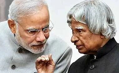 PM Modi pays tribute to Dr Kalam on 85th birth anniversary File Photo of Narendra Modi & APJ Abdul Kalam