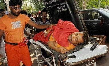 11 killed, 50 injured in Jharkhand temple stampede Stampede, Jharkhand