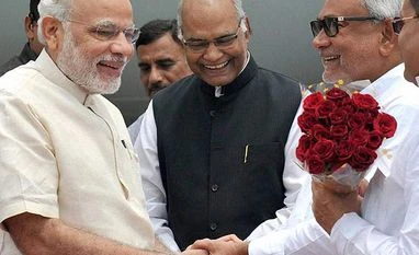 Bihar polls: Chinks in the armour of both alliances Bihar Chief Minister Nitish Kumar welcomes Prime Minister Narendra Modi on his arrival in Patna on August 18, 2015. PTI