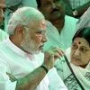 Narendra Modi with Sushma Swaraj