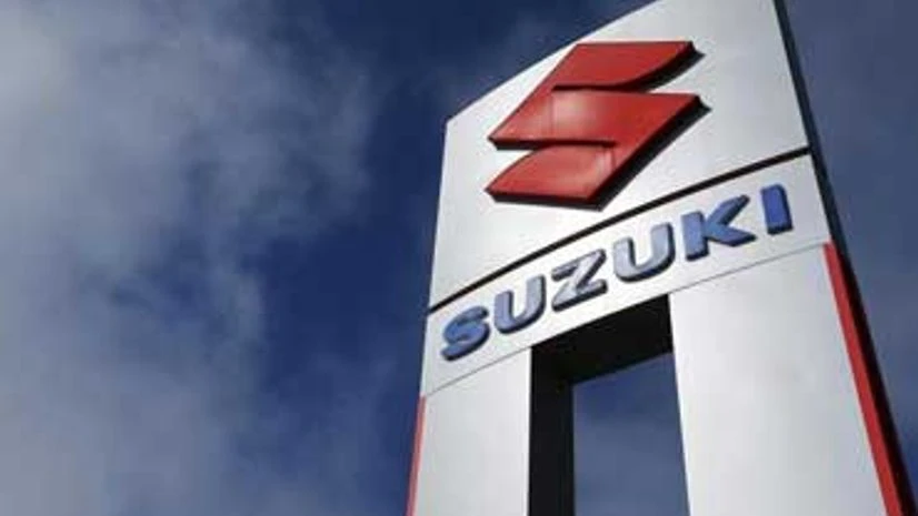 A view shows a Suzuki car dealership sign in National City, California A view shows a Suzuki car dealership sign in National City, California