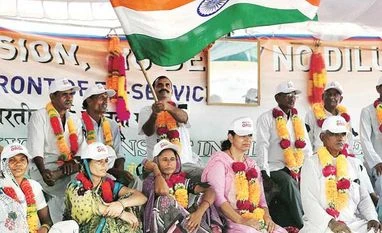 Army's manpower costs give reasons to rethink policy A file photo of a protest at Delhi's Jantar Mantar to demand One Rank, One Pension