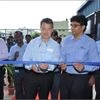 Officials of Mold-Masters, a part of Milacron, opening the new hot runner facility