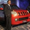 M&M chairman Anand Mahindra and executive director Pawan Goenka at the launch of TUV300 in Pune on September 10, 2015. Photo: Suryakant Niwate