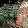 Mangled coach at Mahim station. Photo courtesy: Wikipedia