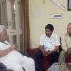 Patidaar Anamat Anandolan Samiti (PAAS) convener Hardik Patel meets former CM of Gujarat Keshubhai Patel in Gandhinagar