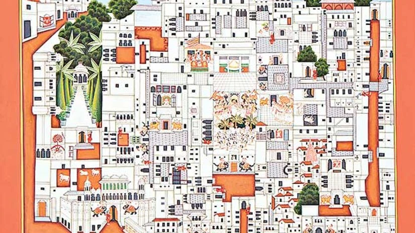 Temple map on paper, 2 feet by 3 feet, Rs 1,50,000 Temple map on paper, 2 feet by 3 feet, Rs 1,50,000