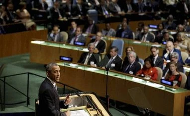 Kashmir is Indo-Pak matter: Obama agrees United States President Barack Obama speaks during the 70th session of the United Nations General Assembly at UN headquarters
