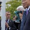 Mahmoud Abbas, Ban Ki-moon, UN, Palestine