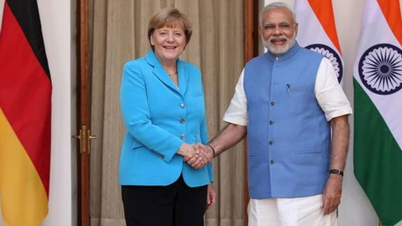 German Chancellor Angela Merkel with Prime Minister Narendra Modi German Chancellor Angela Merkel with Prime Minister Narendra Modi