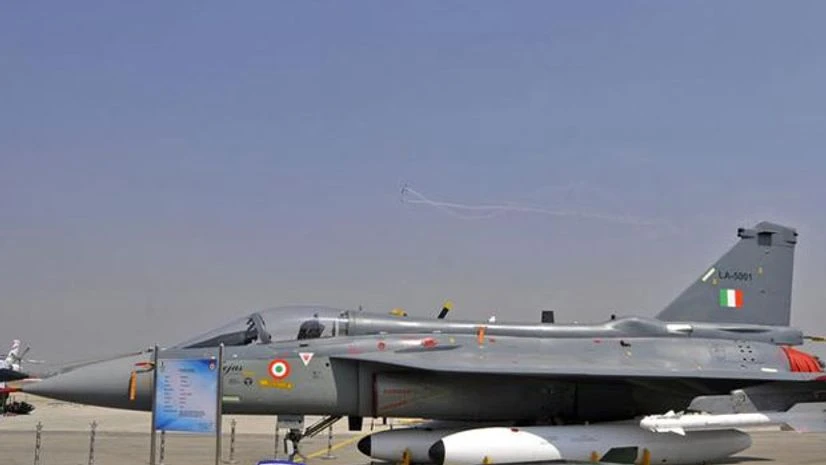 An Indian Air Force (IAF) light combat aircraft "Tejas" taxies on the tarmac during the "Aero India 2015" air show at Yelahanka air base in Bengaluru An Indian Air Force (IAF) light combat aircraft "Tejas" taxies on the tarmac during the "Aero India 2015" air show at Yelahanka air base in Bengaluru
