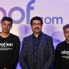 Prashant Gupta, President &amp; CEO of abof.com, Kumar Mangalam Birla, Chairman, Aditya Birla Group and Kedar Apshankar, Deputy CEO of abof.com during prmotional event  Mumbai (pic: Suryakant Niwate)