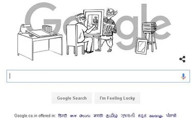 Google's Doodle 'celebrates' R K Laxman's 94th birthday Google's Doodle 'celebrates' R.K. Laxman's 94th birthday